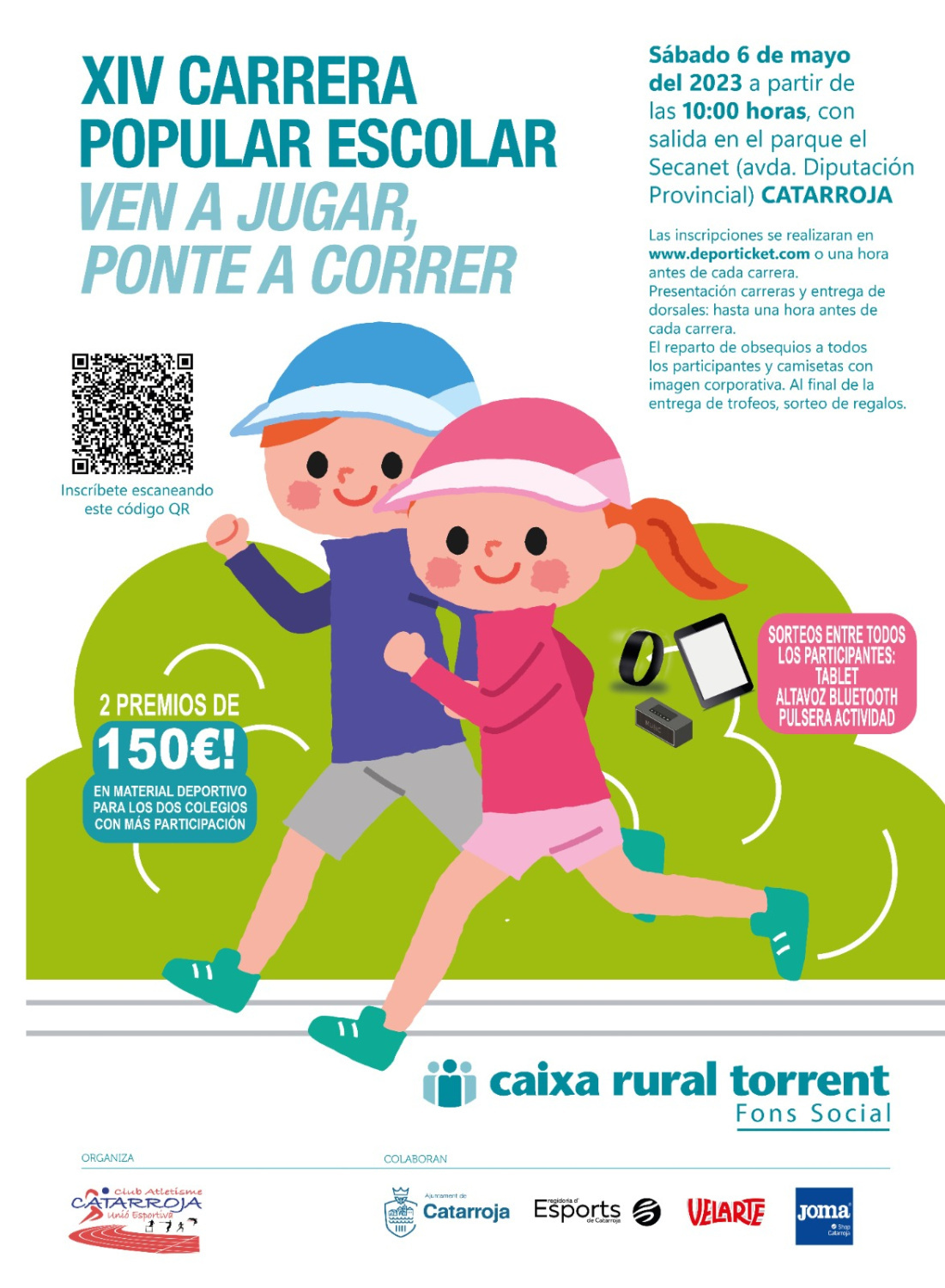 Cartel Caixa Rural Torrent carrera popular Catarroja
